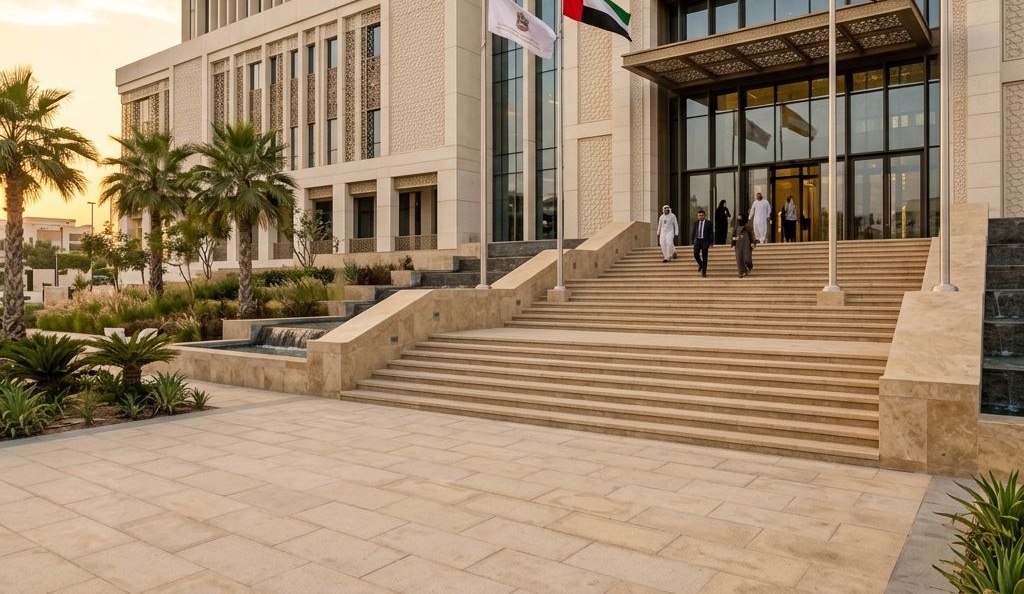 مبنًى مؤسّسيٌّ حديث يمثّل جهةً حكومية